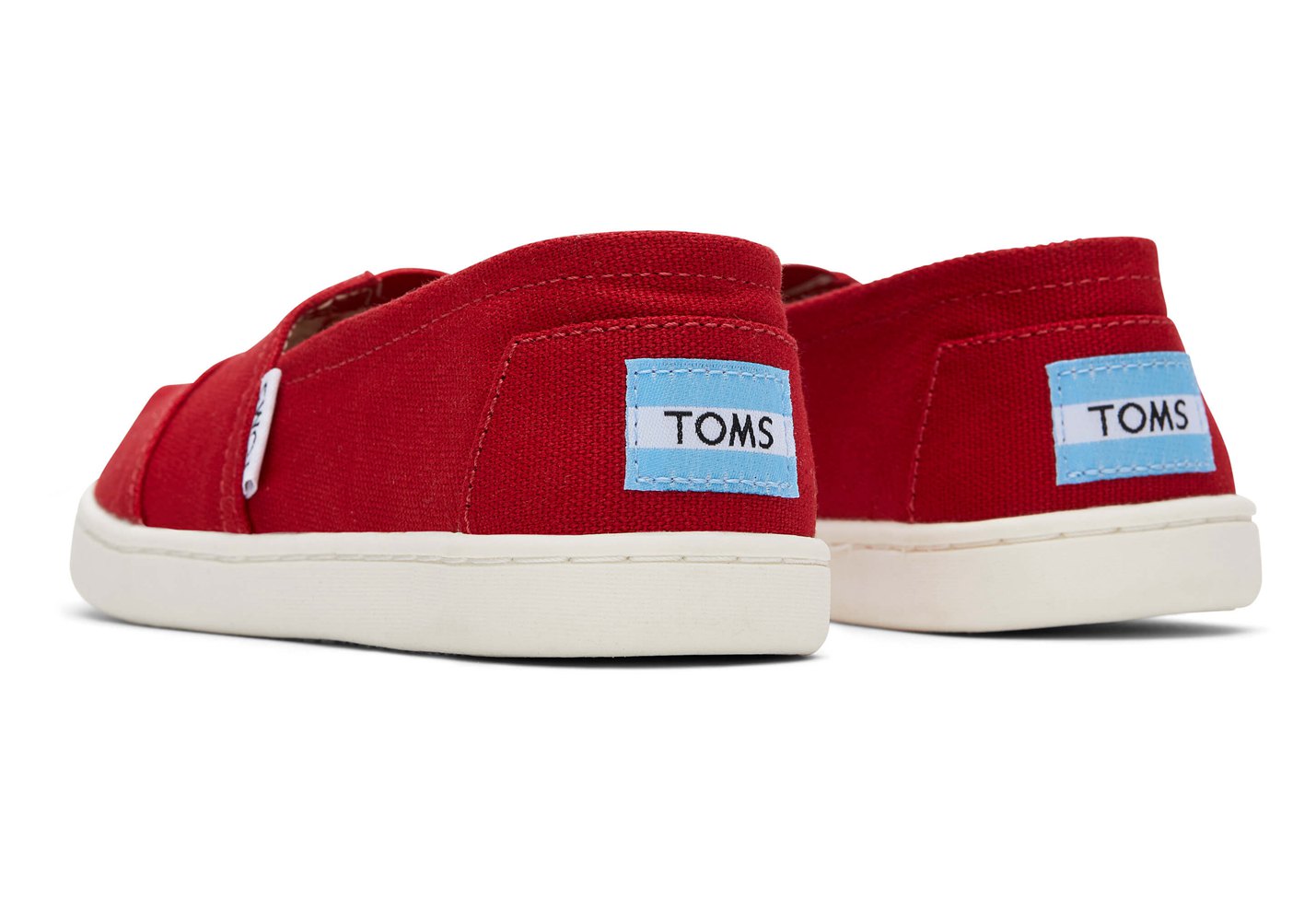 Toms Espadryle Dziecięce Czerwone - Alpargata Youth Płócienne - 98NBVEJRS